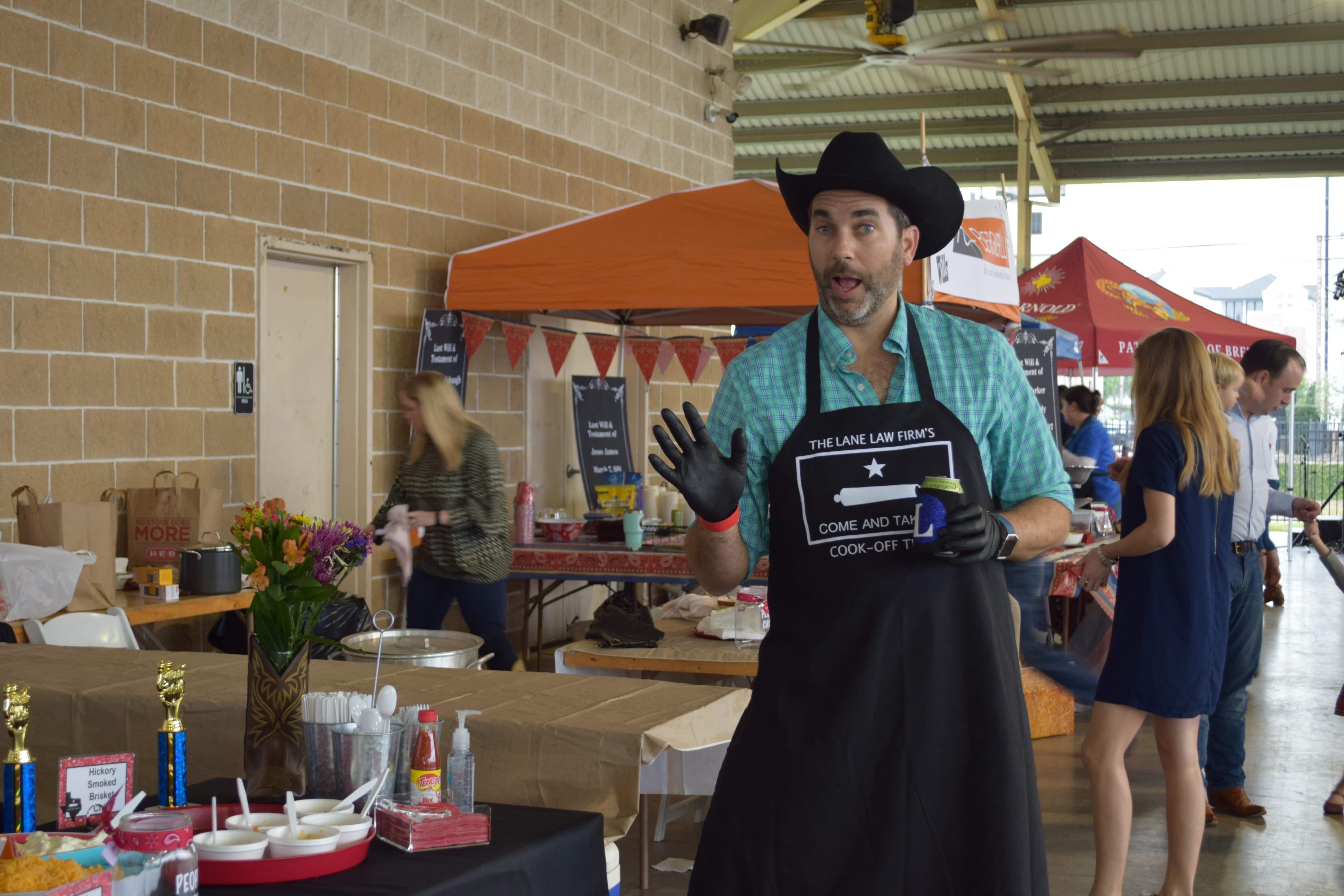 Chip posing Chili cookoff 2019